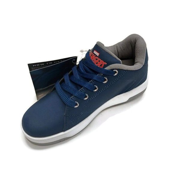 HEELYS Marvel Avengers Skate Shoes HES10506 Iron Man Blue Youth Size 5 Womens 6 - Picture 5 of 10